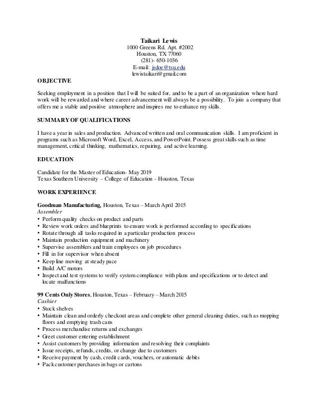 resume currently in college april onthemarch co