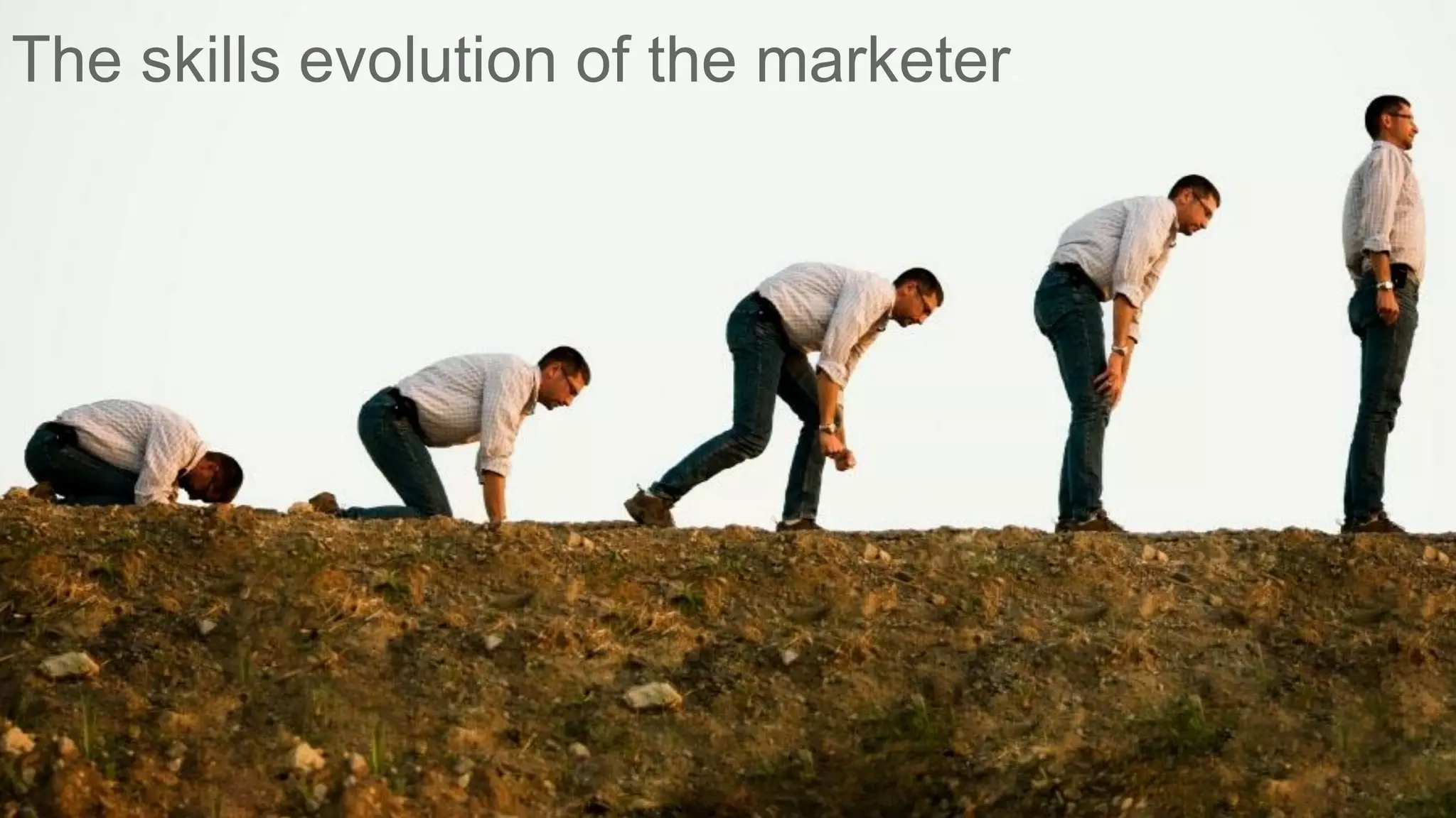 The skills evolution of the marketer.
 
