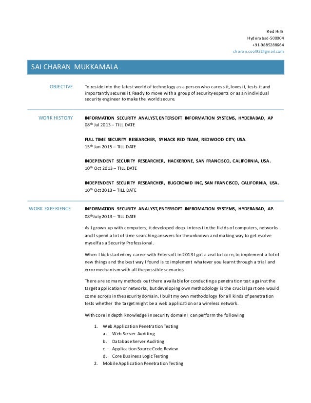 charan resume web application testing resumes
