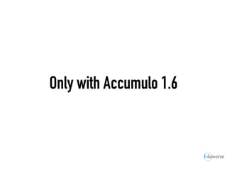 Only with Accumulo 1.6
 