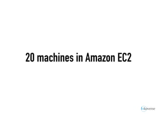 20 machines in Amazon EC2
 