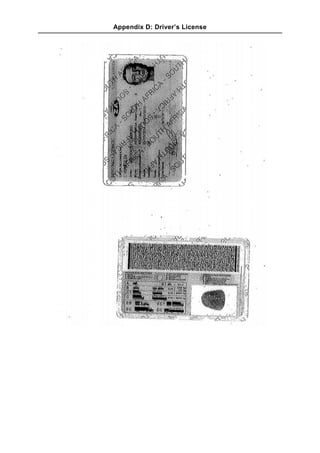 Appendix D: Driver’s License
 