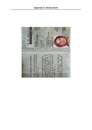 Appendix C: ID Document
 