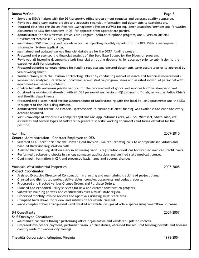 program assistant resumes