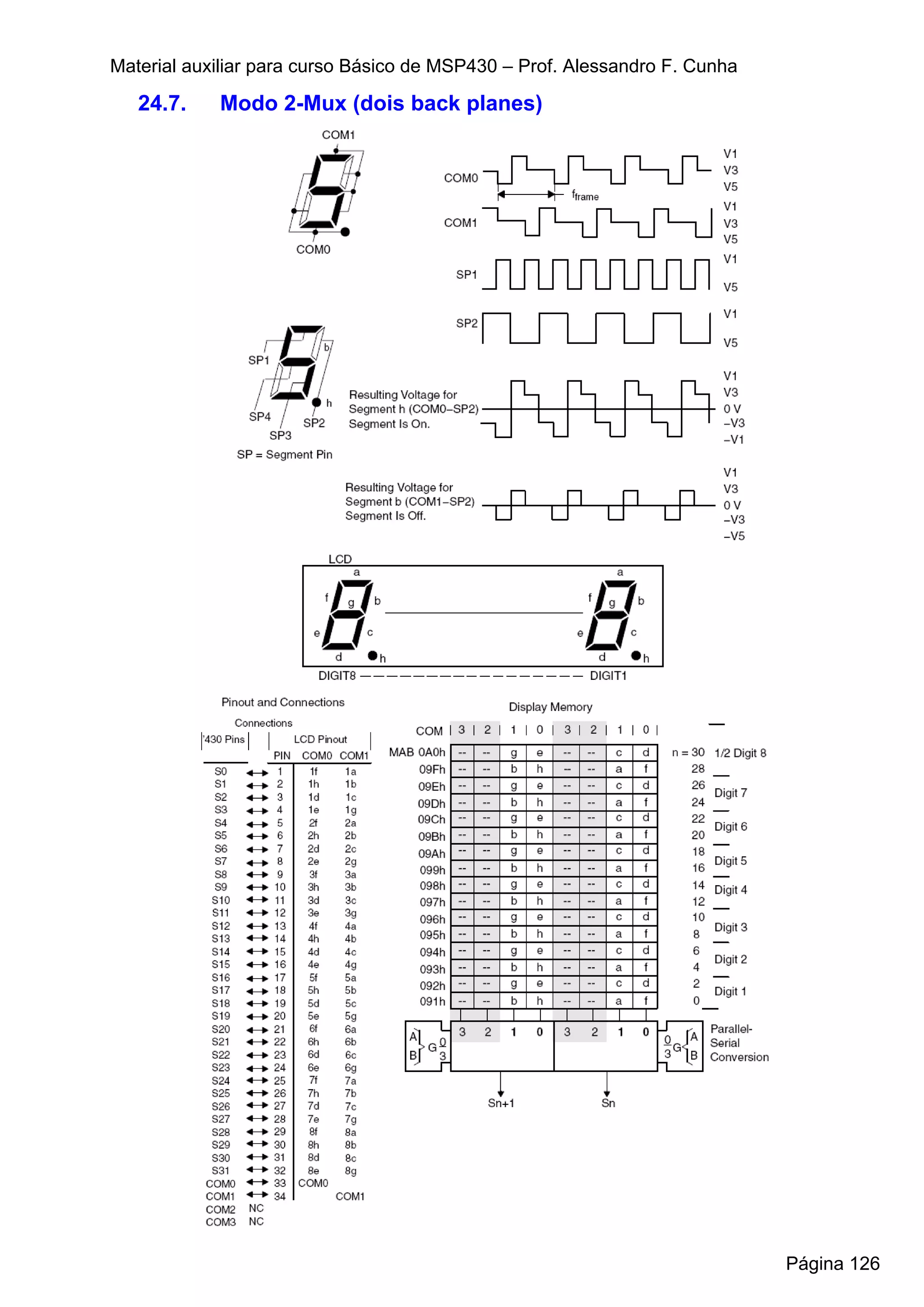 Material auxiliar para curso Básico de MSP430 – Prof. Alessandro F. Cunha

   24.7.    Modo 2-Mux (dois back planes)




                                                                            Página 126
 