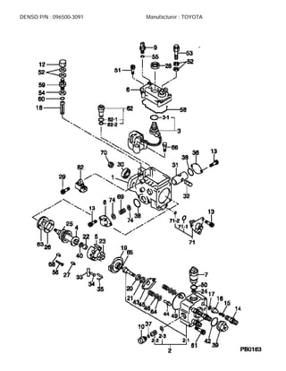 DENSO P/N : 096500-3091 Manufacturer : TOYOTA
 