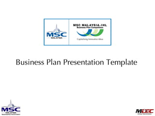Business Plan Presentation Template  