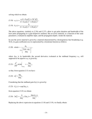 Chirped Pulse Amplifiers | PDF