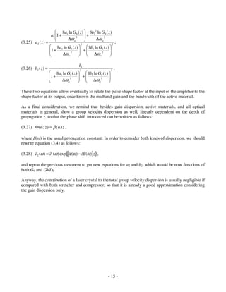 Chirped Pulse Amplifiers | PDF