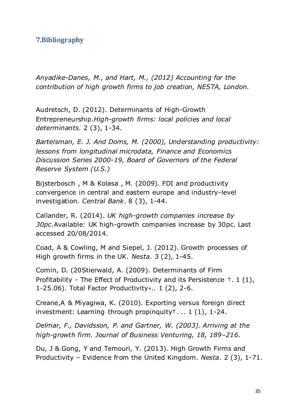 dissertation working paper