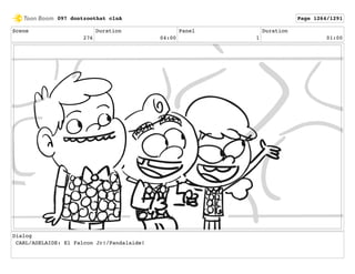 Scene
276
Duration
04:00
Panel
1
Duration
01:00
Dialog
CARL/ADELAIDE: El Falcon Jr!/Pandalaide!
097 dontzoothat clnA Page 1264/1291
 