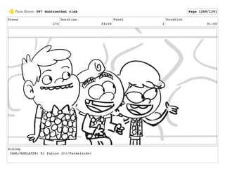 Scene
276
Duration
04:00
Panel
2
Duration
01:00
Dialog
CARL/ADELAIDE: El Falcon Jr!/Pandalaide!
097 dontzoothat clnA Page 1265/1291
 