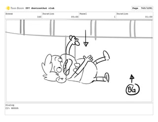 Scene
160
Duration
05:00
Panel
1
Duration
01:00
Dialog
CJ: Ahhhh
097 dontzoothat clnA Page 763/1291
 