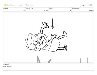 Scene
160
Duration
05:00
Panel
3
Duration
01:00
Dialog
CJ: Ahhhh
097 dontzoothat clnA Page 765/1291
 