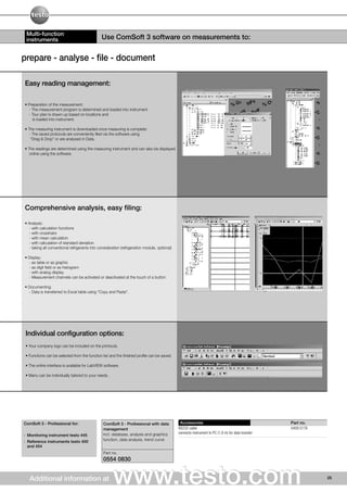 Comsoft Program Testo Testo - Multifunction Measuring Instruments | PDF