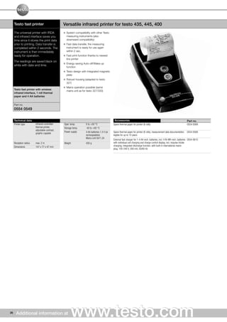 Testo - Multifunction Measuring Instruments | PDF