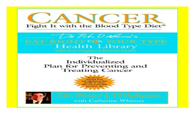 Cancer: Fight it with Blood Type Diet - The Individualised Plan for