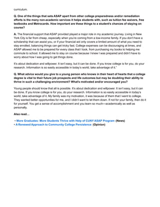 A Q&A with CUNY ASAP Alum Dominic Jessup Reid | PDF