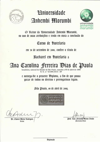 diploma carol