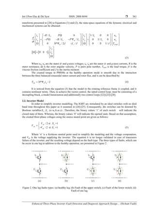 Enhanced Three-Phase Inverter Faults Detection And Diagnosis Approach ...