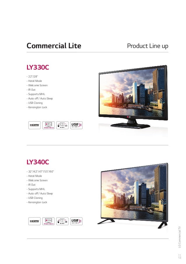 2014 LG Commercial TV Catalogue