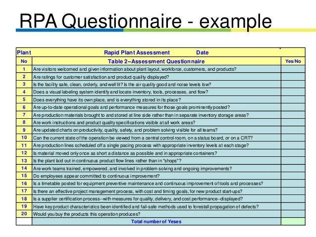 leanrpaforauditeffectiveness satisfaction questionnaire example