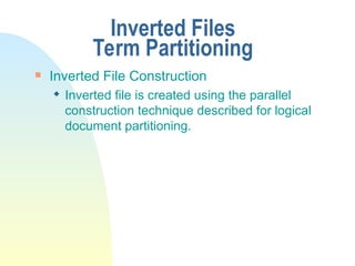 Inverted File Structure Modern information retrieval in file on IR | PPT