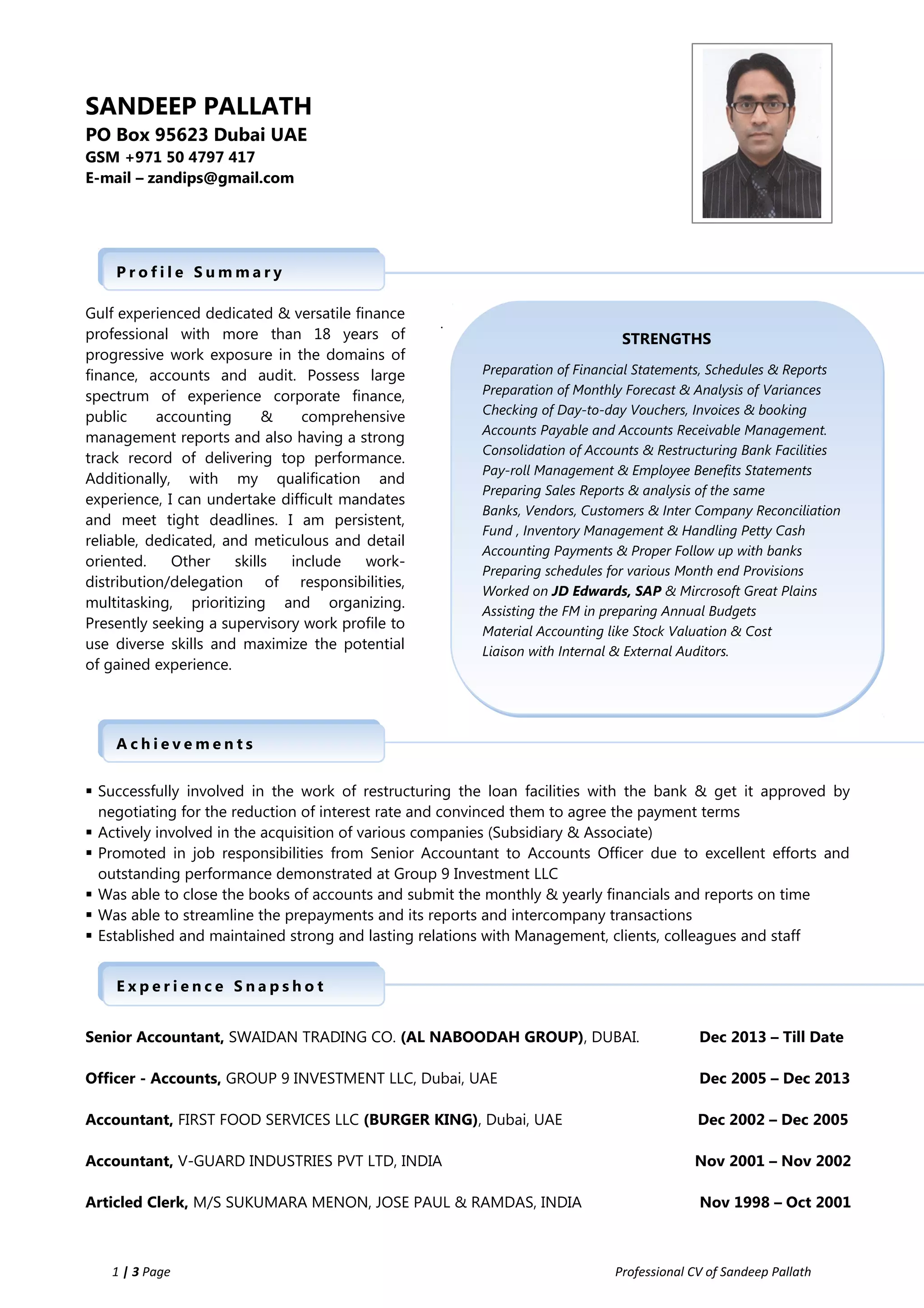 Sandeep CV2 | PDF