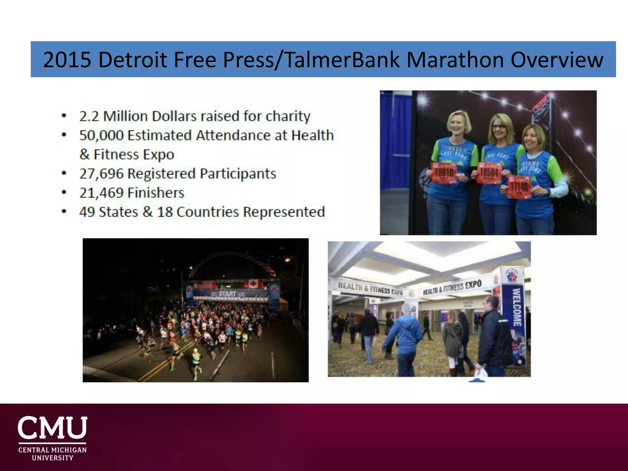 Detroit Free Press Marathon Branded Event Summary PPT