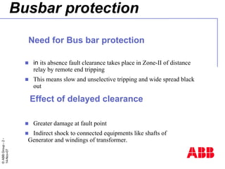 Bus Bar Anti Rotation Bus Bar protection | PDF