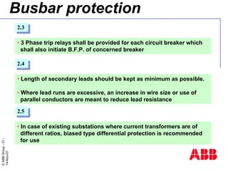 Bus Bar protection | PDF