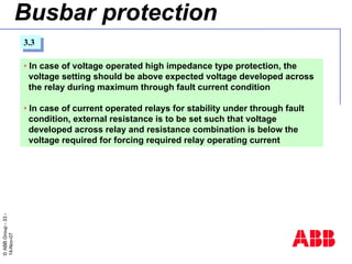 Bus Bar protection | PDF