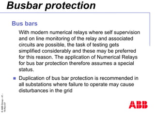 Bus Bar protection | PDF