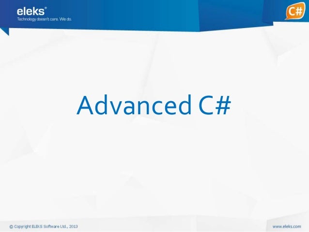 09 advanced c#