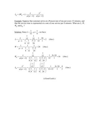 Queueing theory | PDF