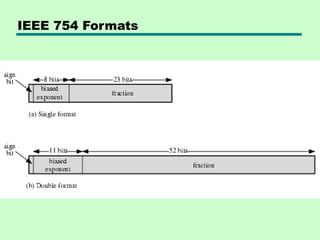 IEEE 754 Formats
 