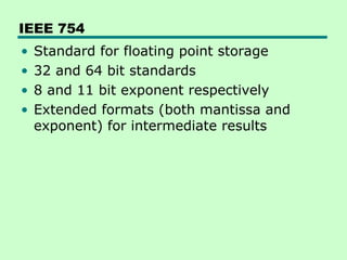 Comprehensive Overview of Computer Arithmetic and Floating Point ...