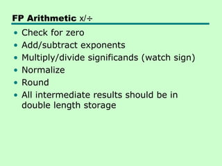Comprehensive Overview of Computer Arithmetic and Floating Point ...