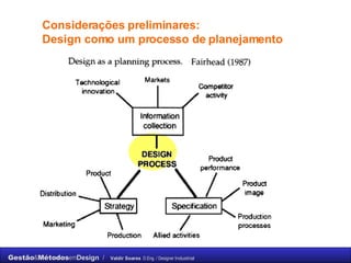 Considerações preliminares: Design como um processo de planejamento 