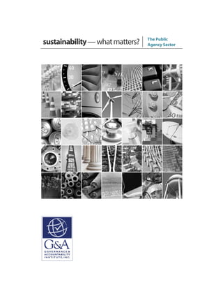 sustainability—whatmatters? The Public
Agency Sector
 