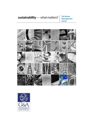 sustainability—whatmatters? The Waste
Management
Sector
 