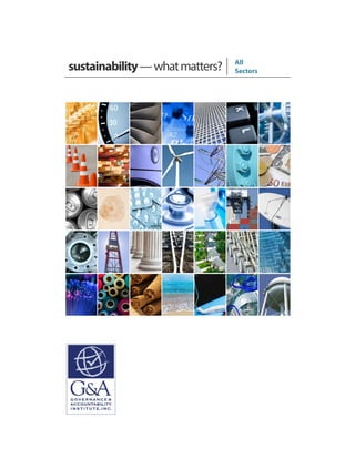 sustainability—whatmatters? All
Sectors
 