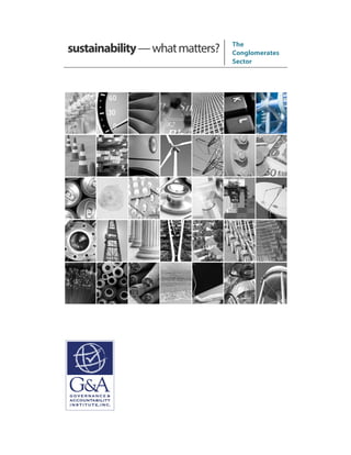 sustainability—whatmatters? The
Conglomerates
Sector
 