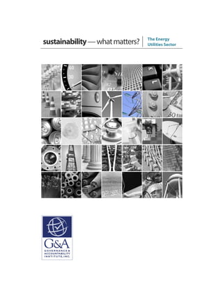 sustainability—whatmatters? The Energy
Utilities Sector
 