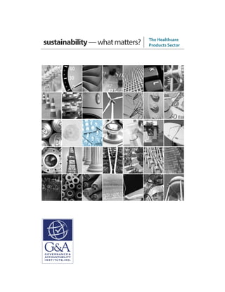 sustainability—whatmatters? The Healthcare
Products Sector
 