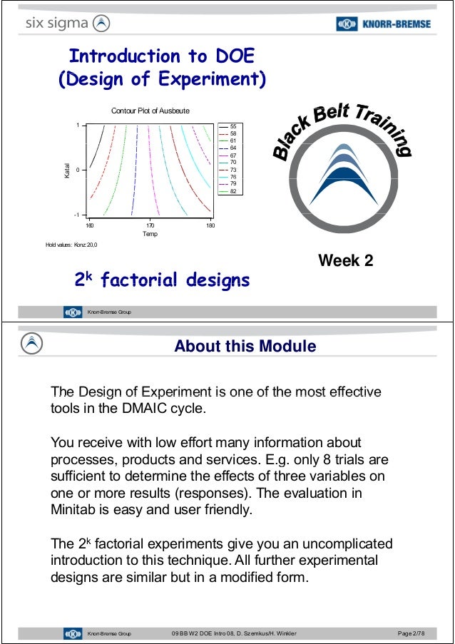Javier Garcia Verdugo Sanchez Six Sigma Training W2 Design Of E