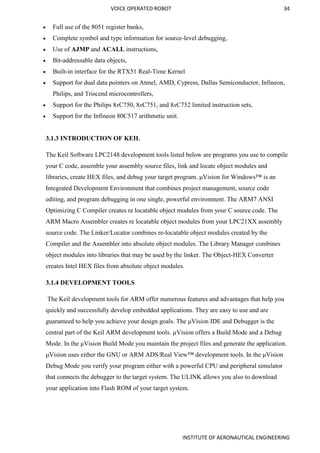 VOICE OPERATED ROBOT DOCUMENTATION | PDF