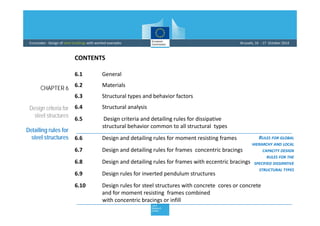 Material Factor Eurocode Comprehensive Seismic Design of Steel Structures Using Eurocode 8 | PDF