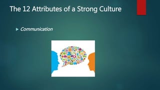 The 12 Attributes of a Strong Culture
 Decision Making
 