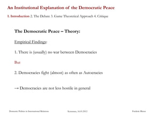 Democratic Peace | PDF